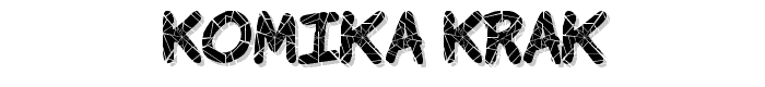 Komika Krak font